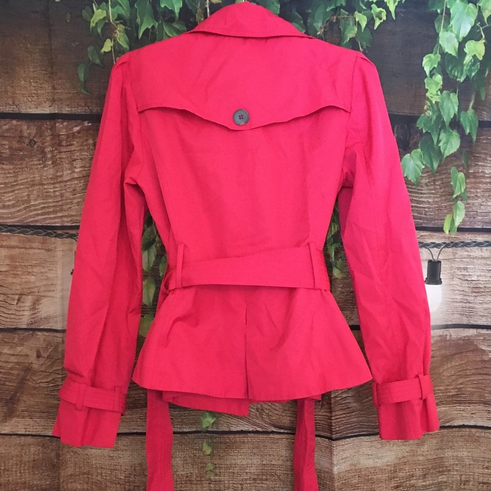 🌧Pink Trench Coat, Black Rivet - Picture 12 of 12